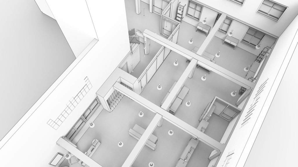 SOLIDWORKS rendered retail environment